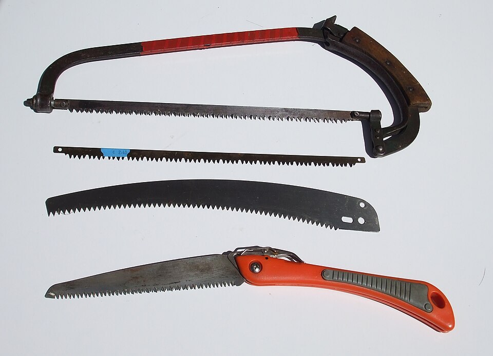 Folding saw and bow saws