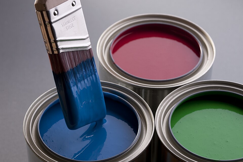 Open paint cans