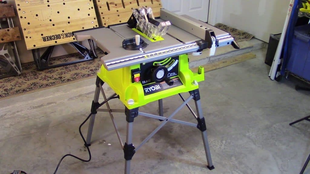 Ryobi Table Saw with Steel Stand