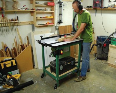Man doing wood work