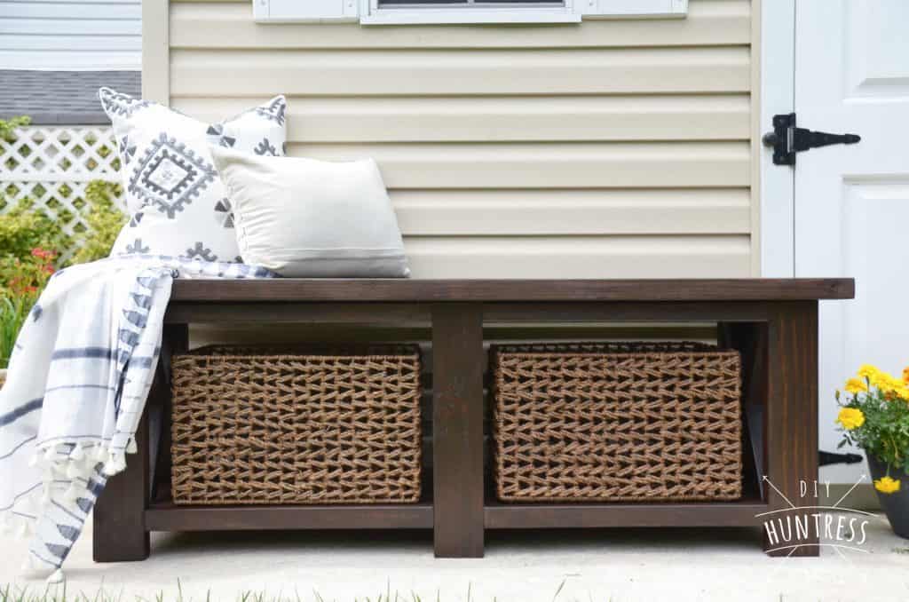 diy x bench
