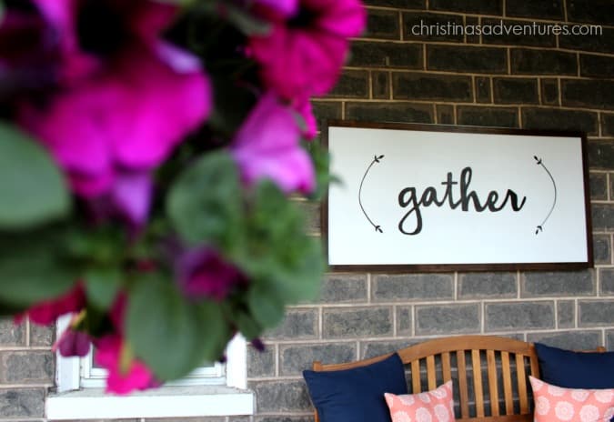 wood frame sign
