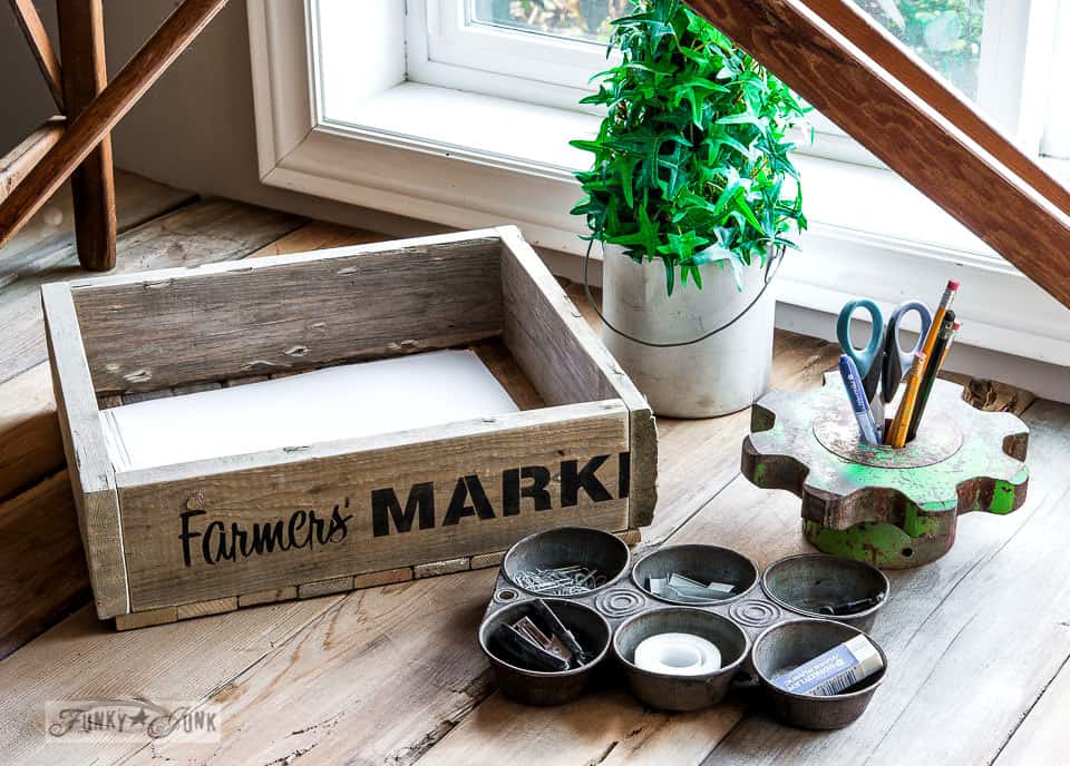 reclaimed wooden crate