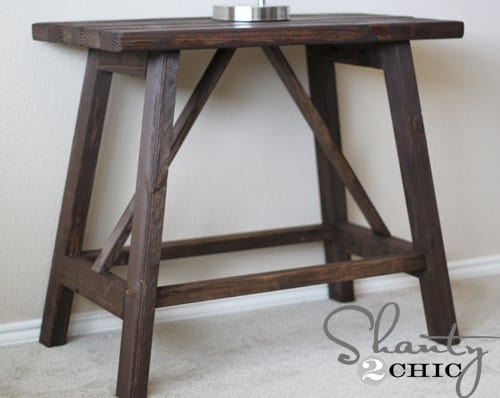 truss end table