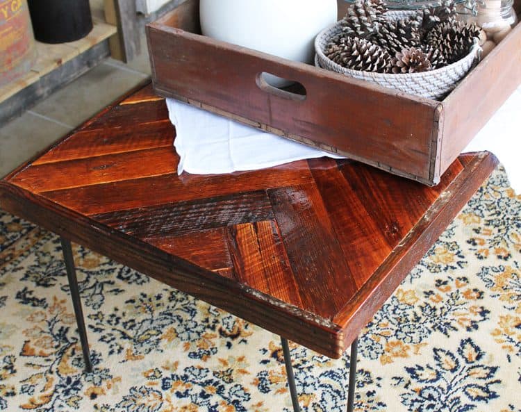 herringbone coffee table